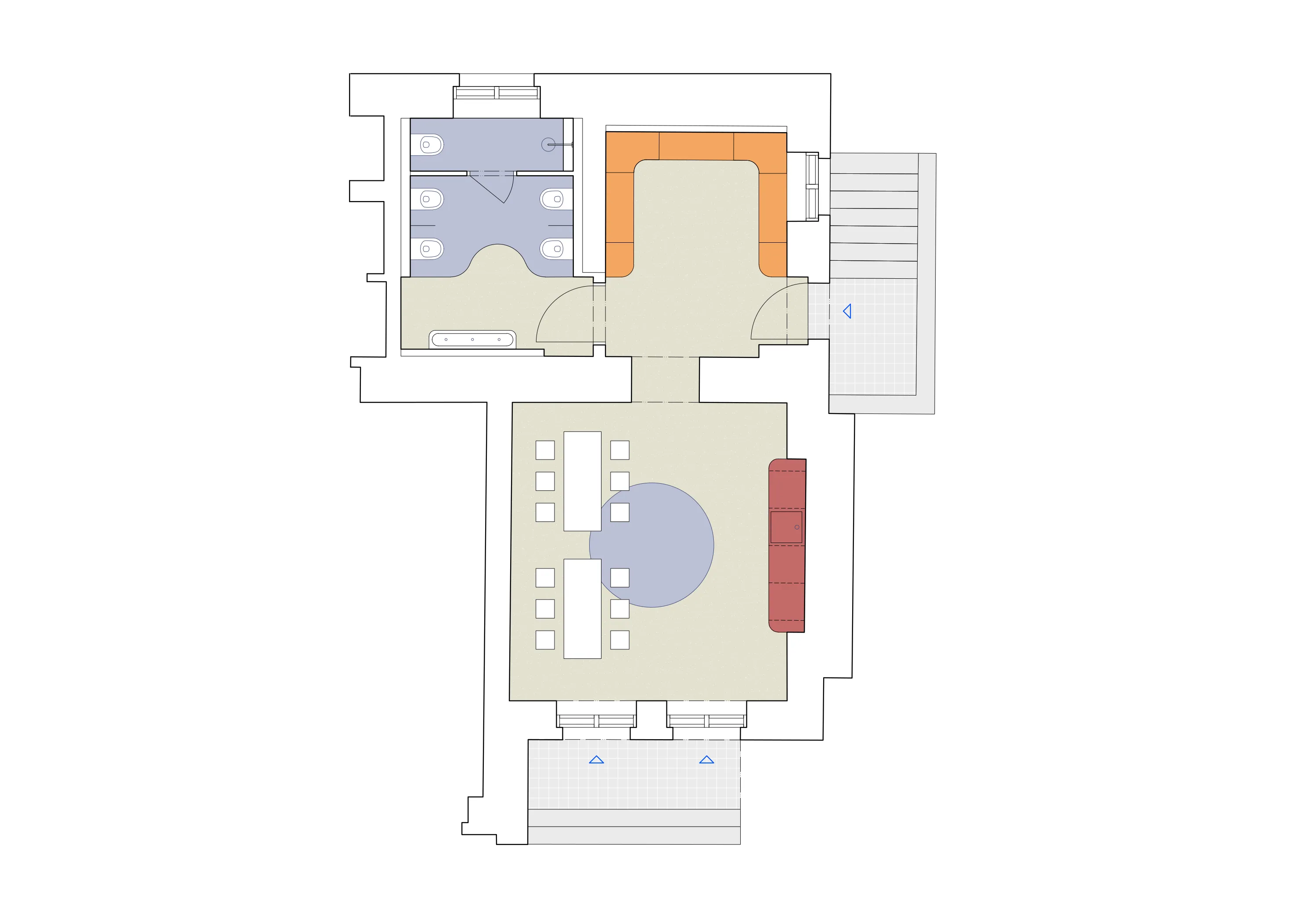Interiér školky Na Zájezdu, Praha — výkres 1